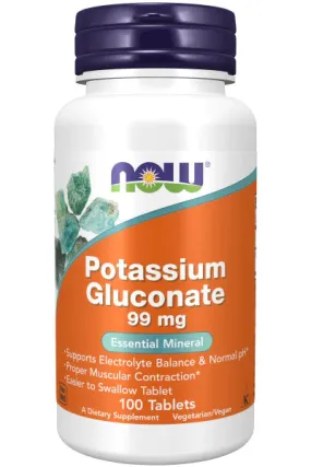 Now Potassium Gluconate Tablets 100ct