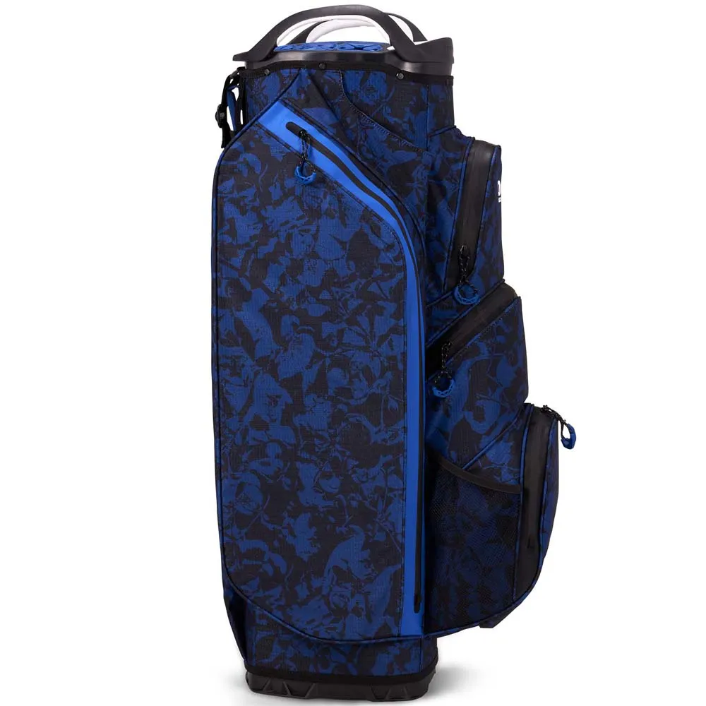 Ogio Golf All Elements Silencer Waterproof Cart Bag - Blue Floral Abstract