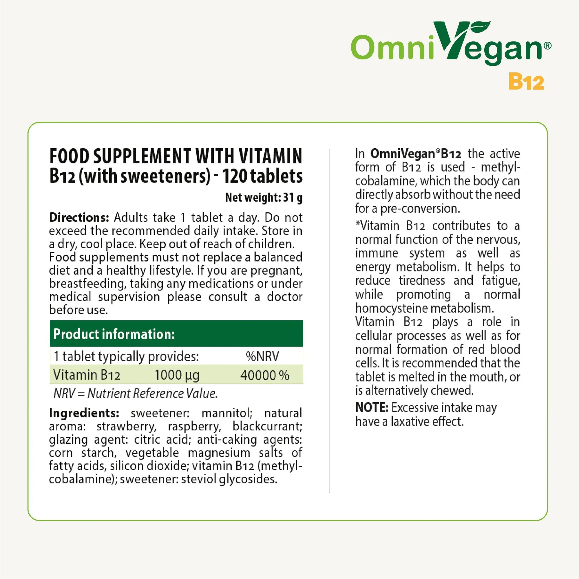 OmniVegan® B12