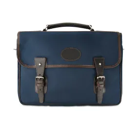 One Pocket Buckle Canvas Briefcase