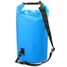 Outdoor Waterproof Single Shoulder Bag Dry Sack PVC Barrel Bag, Capacity: 3L (Sky Blue)