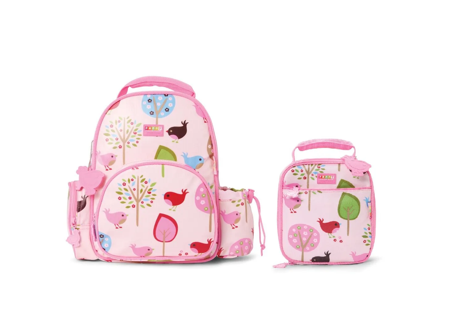 Penny Scallan Bundle of Medium Backpack and Lunch Bag - Chirpy Bird