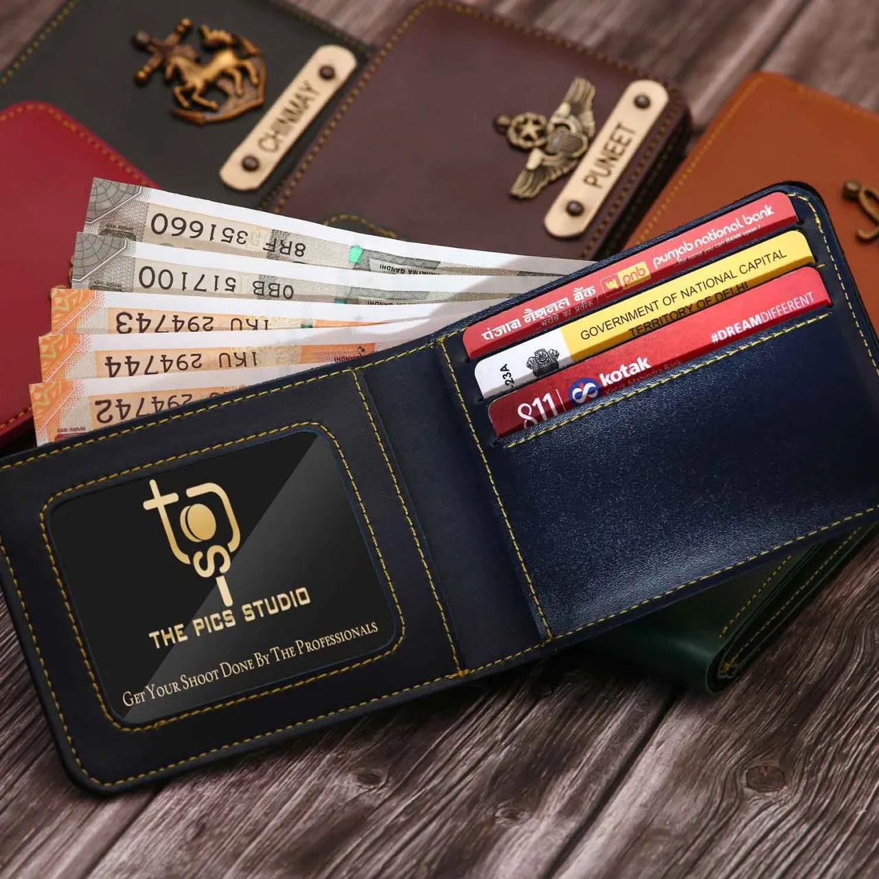 Personalised Faux wallets with Charm (No Cod Allowed On This Product) - Prepaid Orders Only