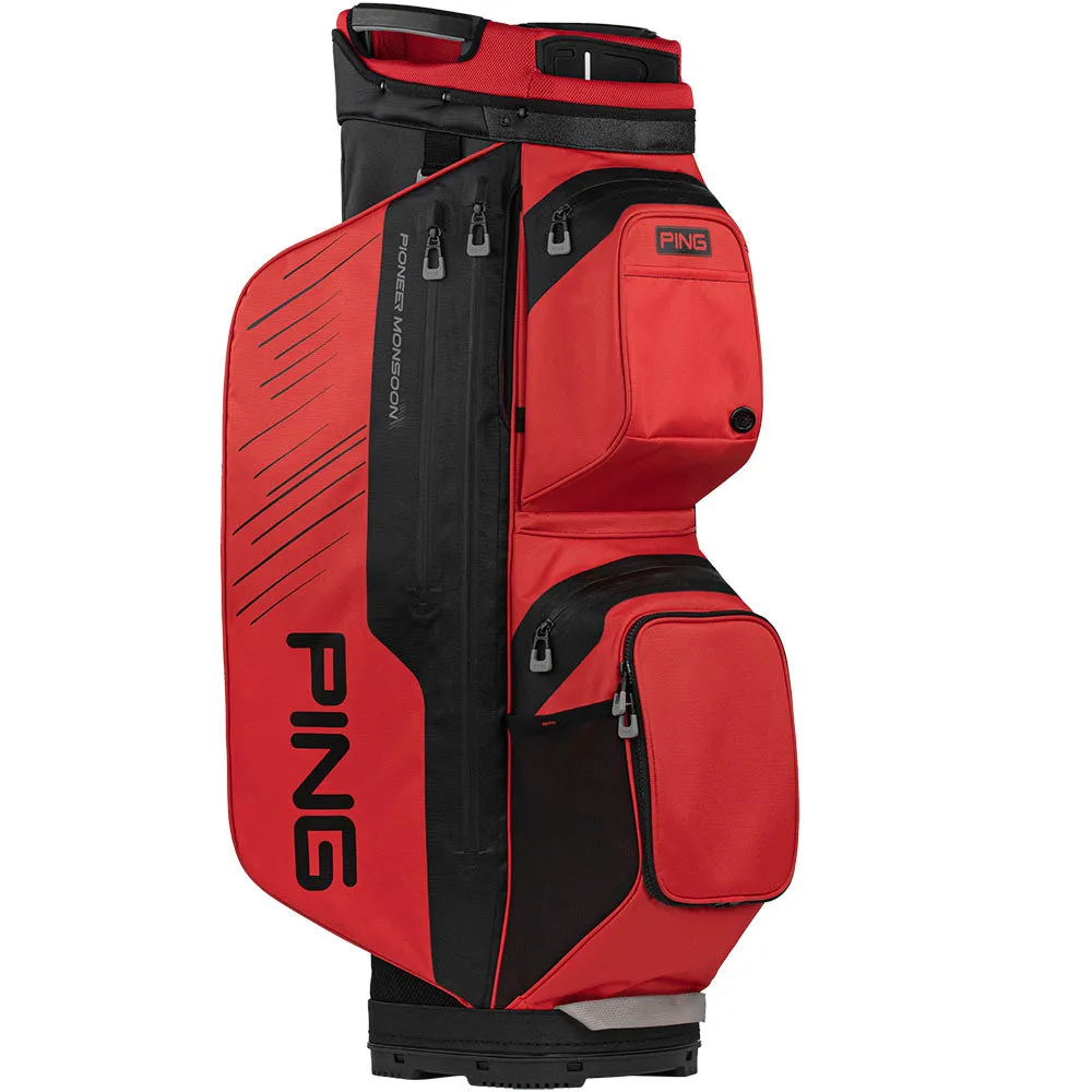 Ping Pioneer Monsoon 231 Waterproof Cart Bag - Red/Black