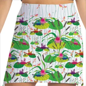 PRINCE CHARMING FROG PRINT SKORT