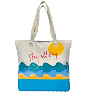 Printed Canvas Bogg Bag - Slay All Day