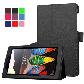 PU leather cover protective skin case for 2016 Lenovo tab 3 7.0 710 essential tab3 710F   free gifts