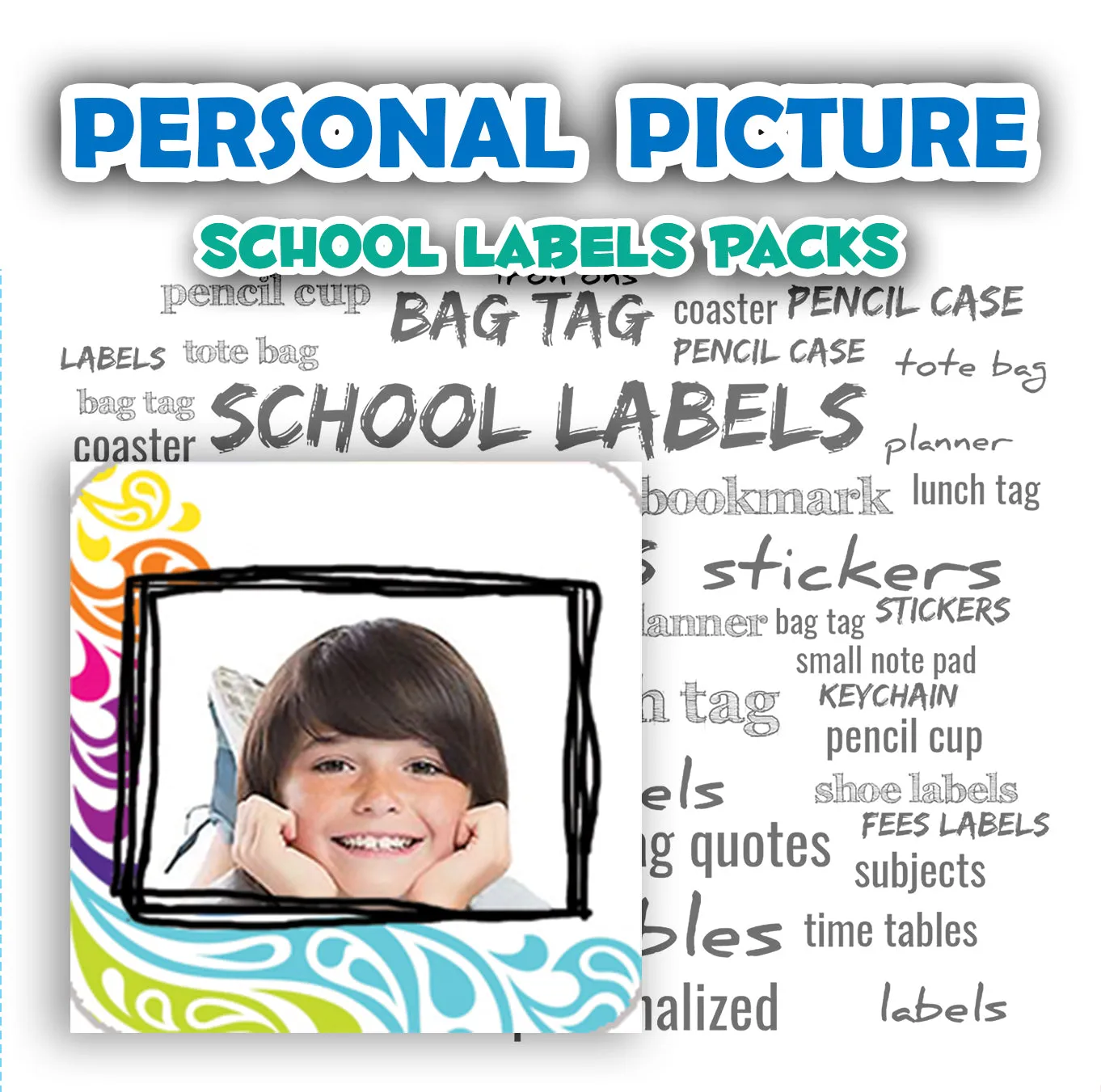 ""Personal Picture" School labels packs