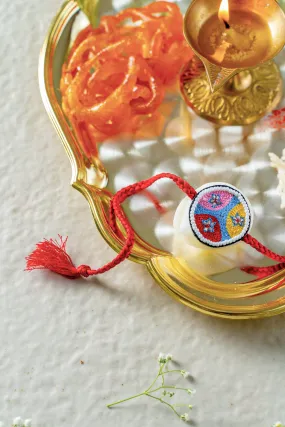 Rangoli Embroidered Rakhi