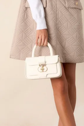 Regal Repose White Handbag