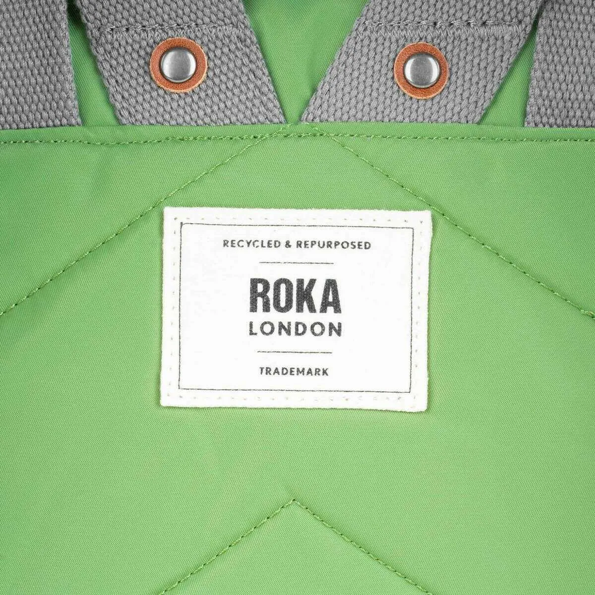 Roka Canfield B Medium Recycled Nylon Backpack - Kiwi Green