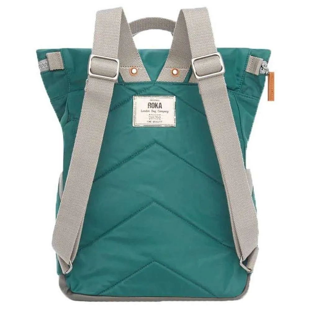 Roka Canfield B Medium Sustainable Nylon Backpack - Teal