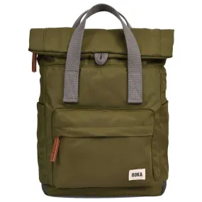 Roka Canfield B Small Sustainable Nylon Backpack - Military Green