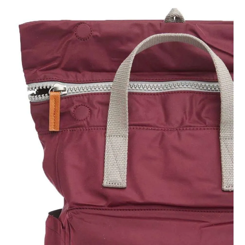 Roka Canfield B Small Sustainable Nylon Backpack - Plum Burgundy