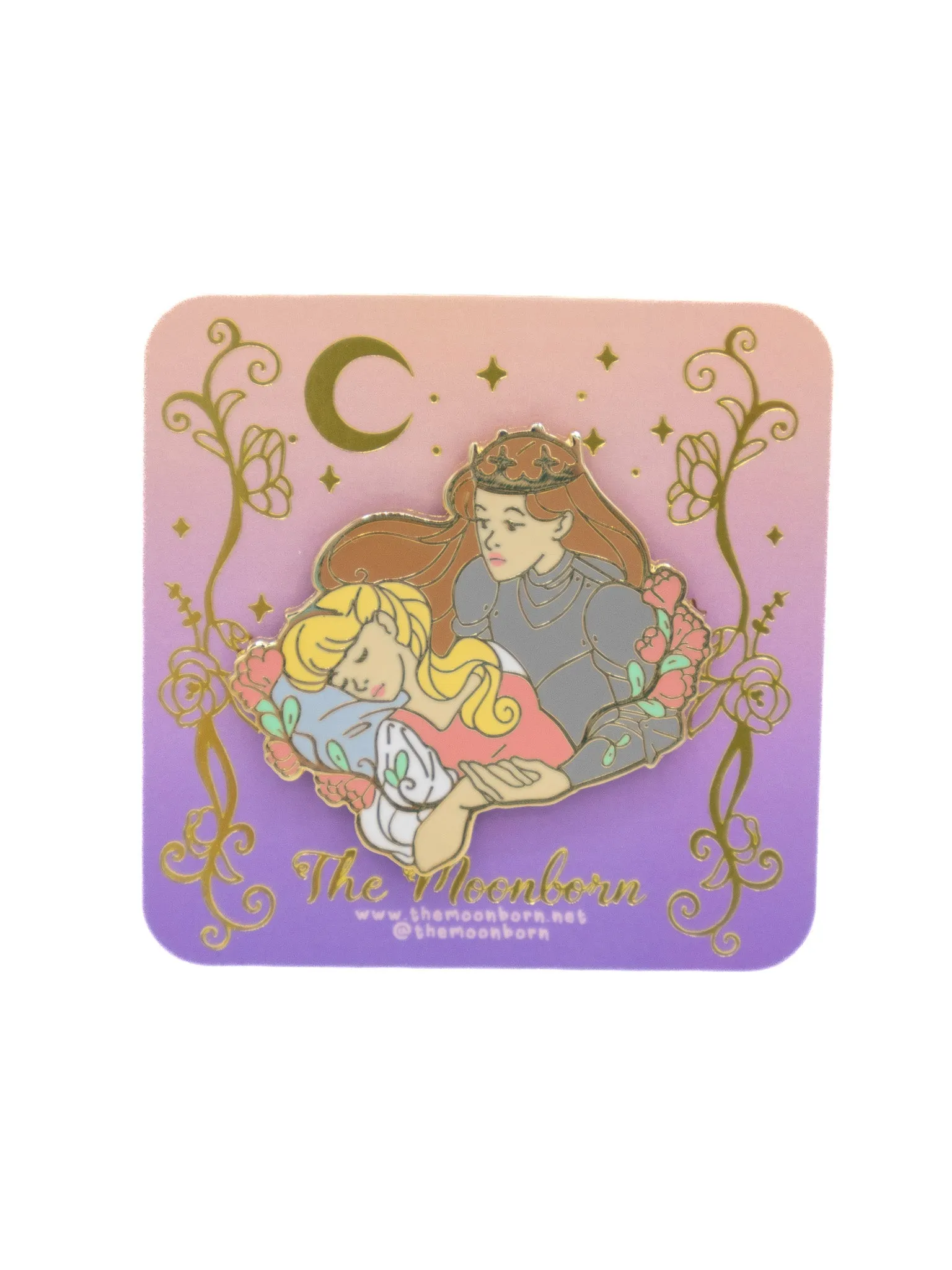 Sapphic Sleeping Beauty Enamel Pin