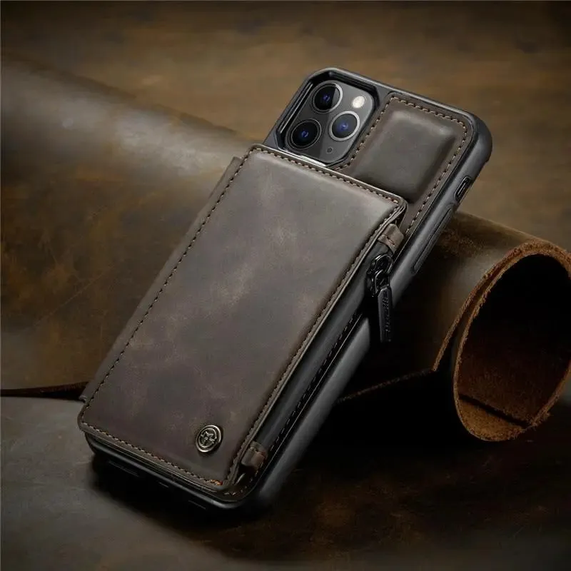 Saturn Leather iPhone Wallet Case