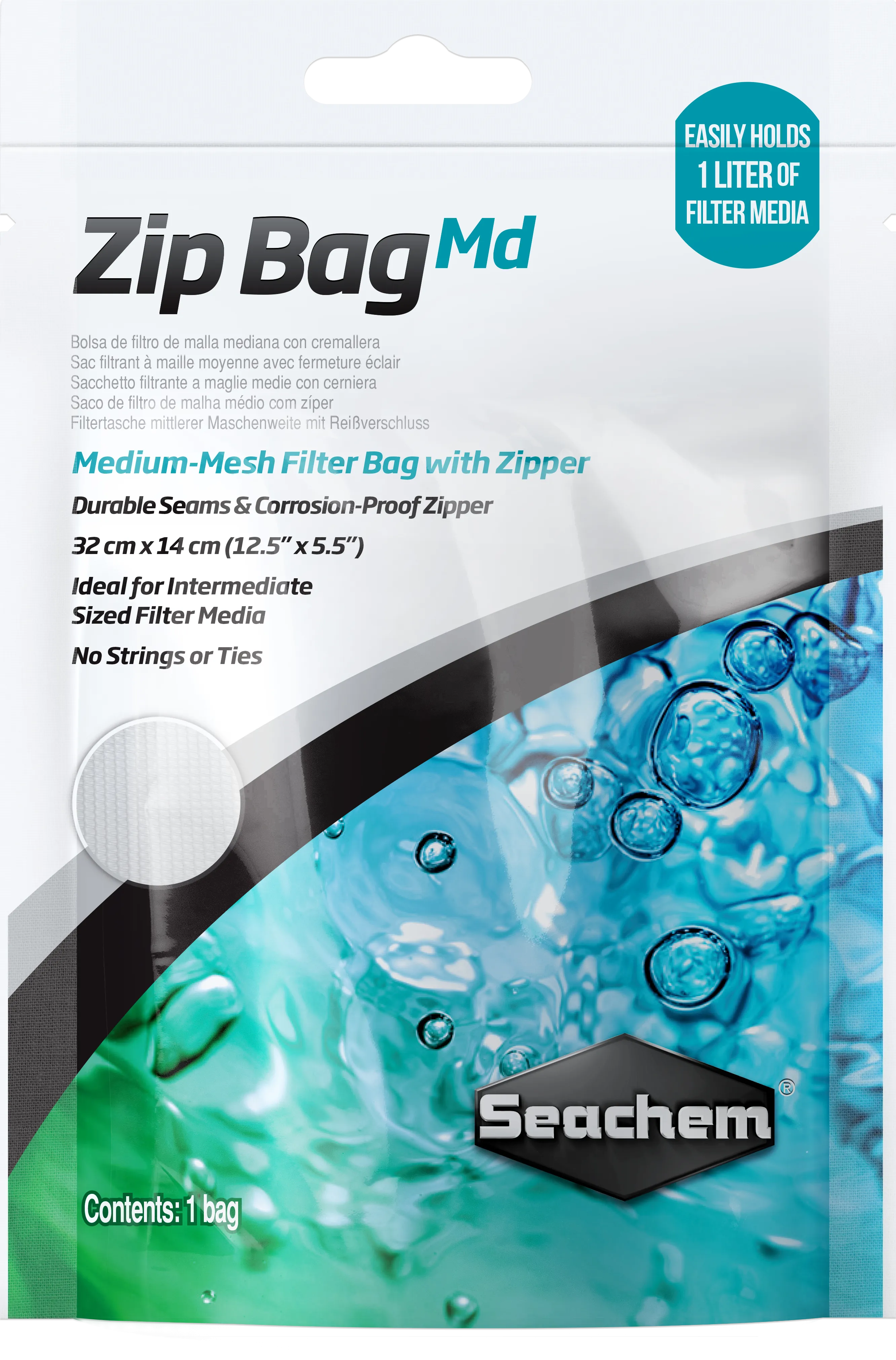 Seachem Zip Media Bag Medium Mesh 12.5" x 5.5"