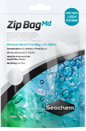 Seachem Zip Media Bag Medium Mesh 12.5" x 5.5"