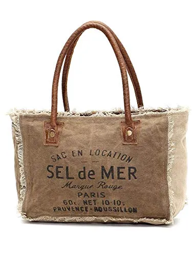 Sel De Mer Upcycled Canvas Myra Bag