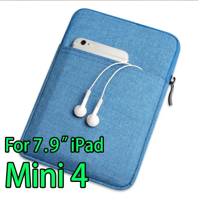 Shockproof Tablet Sleeve Pouch Case for iPad mini 2 3 4 iPad Air 1/2  Pro 9.7 inch Cover thick AKR 2017 New Free Shipping Gift