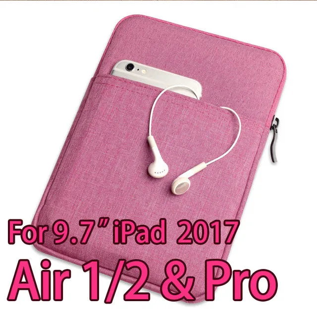 Shockproof Tablet Sleeve Pouch Case for iPad mini 2 3 4 iPad Air 1/2  Pro 9.7 inch Cover thick AKR 2017 New Free Shipping Gift