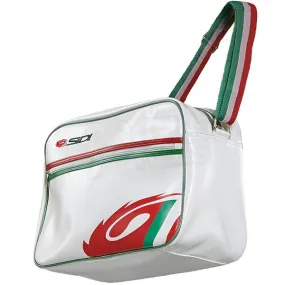 Sidi Casuals Luxe Flight Satchel Bag Italian Flag - Cream