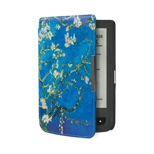 Silk printing book cover case for Pocketbook basic touch lux 2 614/624/626 pocketbook 626 plus ereader