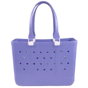 Simply Southern Large Solid Tote- Iris