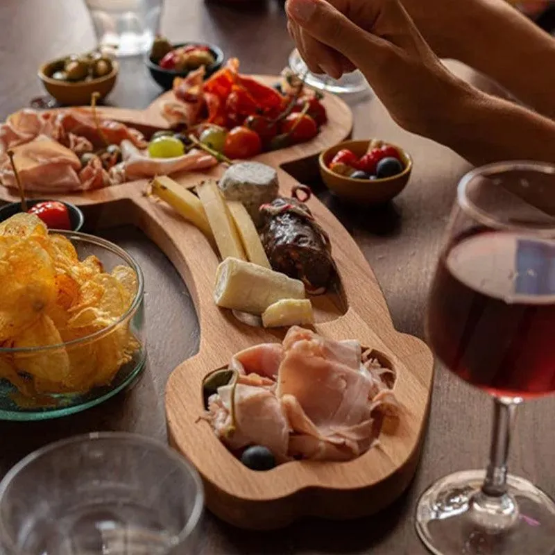 Solid wooden aperitif tray - perfect for gatherings