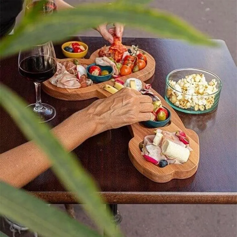 Solid wooden aperitif tray - perfect for gatherings