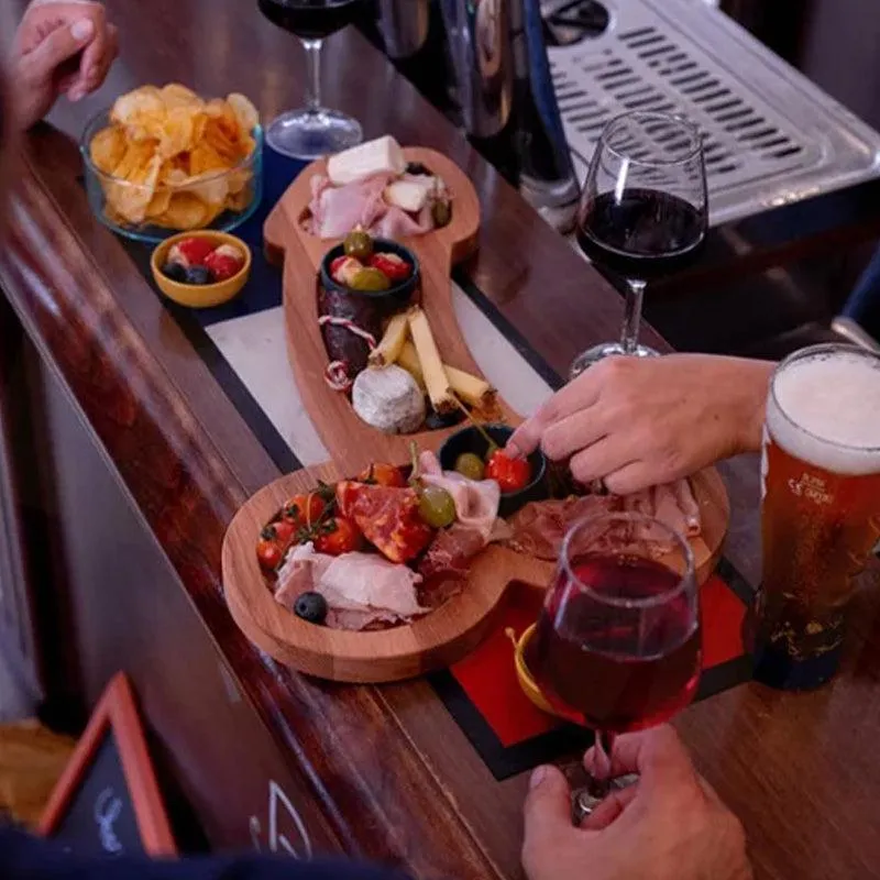 Solid wooden aperitif tray - perfect for gatherings