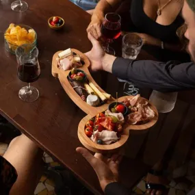 Solid wooden aperitif tray - perfect for gatherings