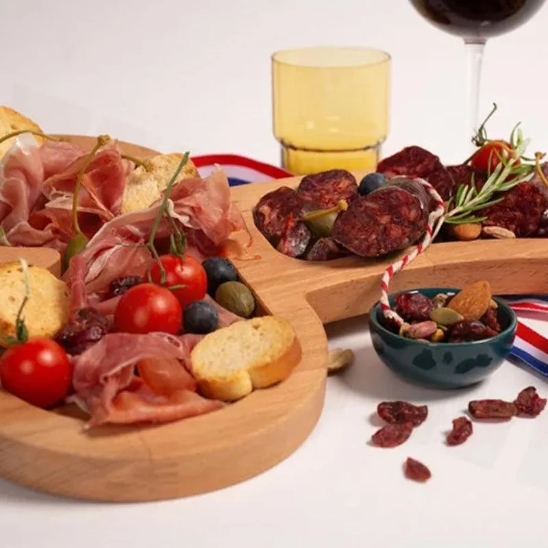 Solid wooden aperitif tray - perfect for gatherings