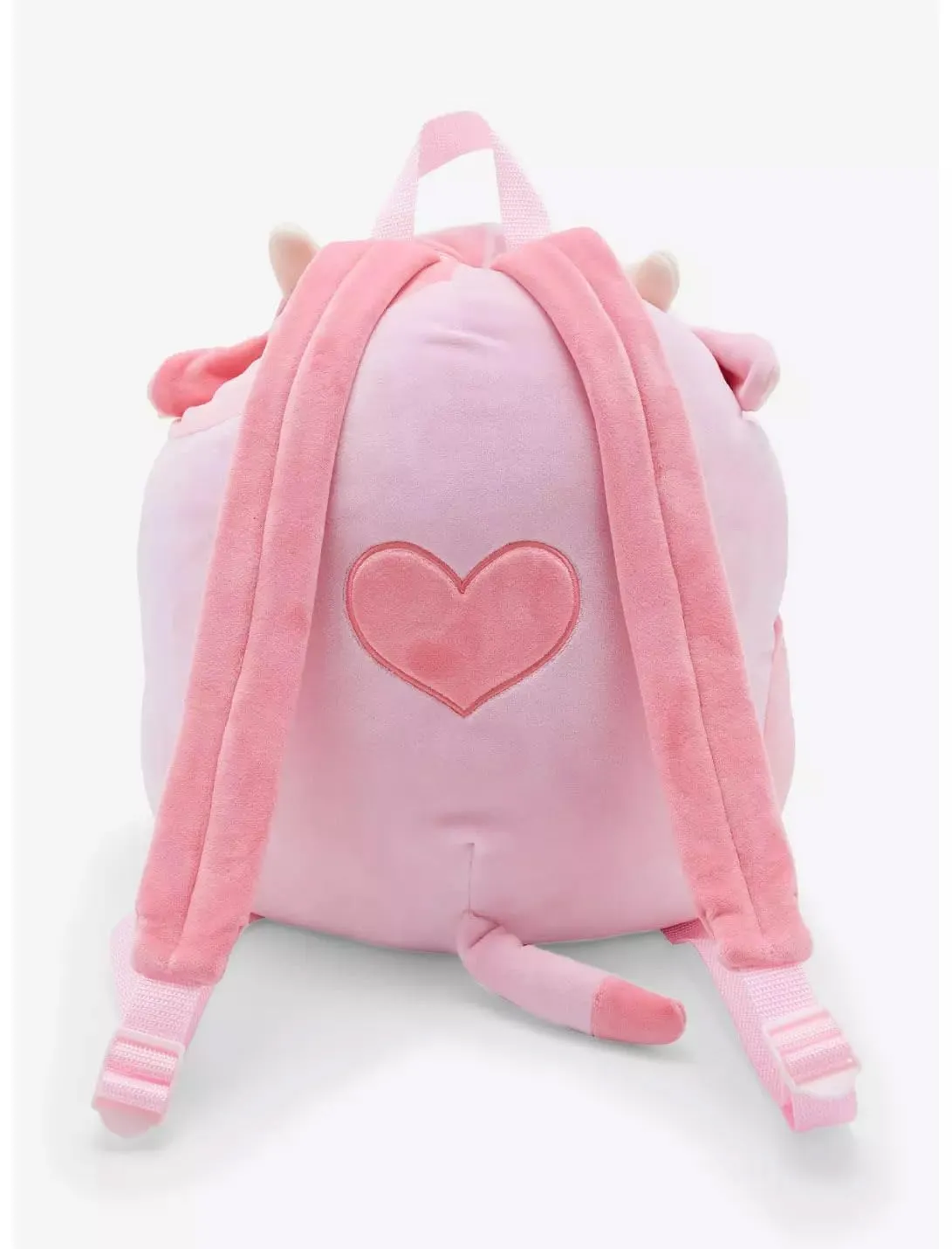 Squishmallows Pink Strawberry Cow Plush Backpack Home Accessory