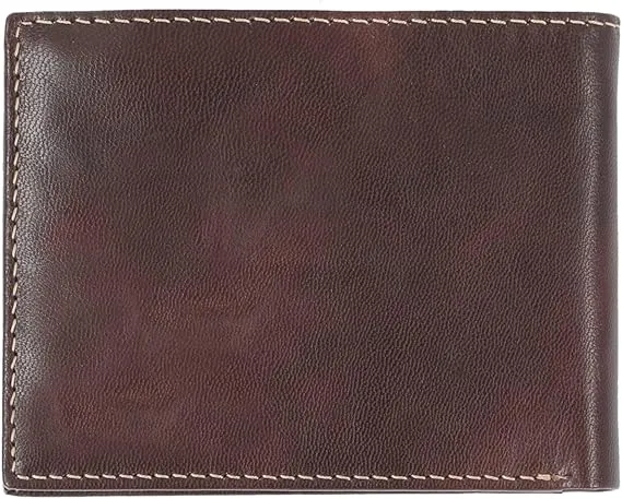 Steve Madden Men's Leather Wallet RFID Wallet Extra Capacity Attached Flip Pockets