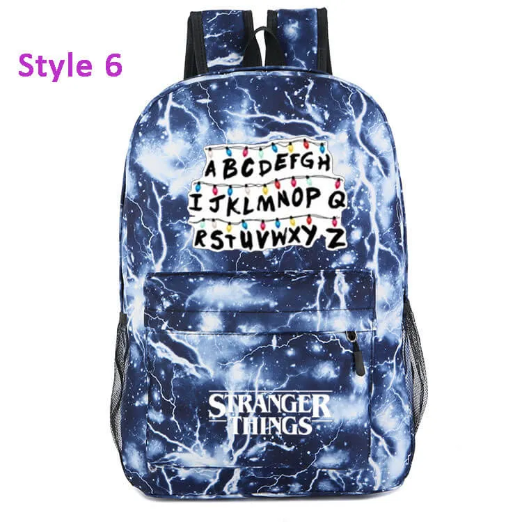 Stranger Things Backpack Bag Lightweight Travel Sports Bag For Kids Adults