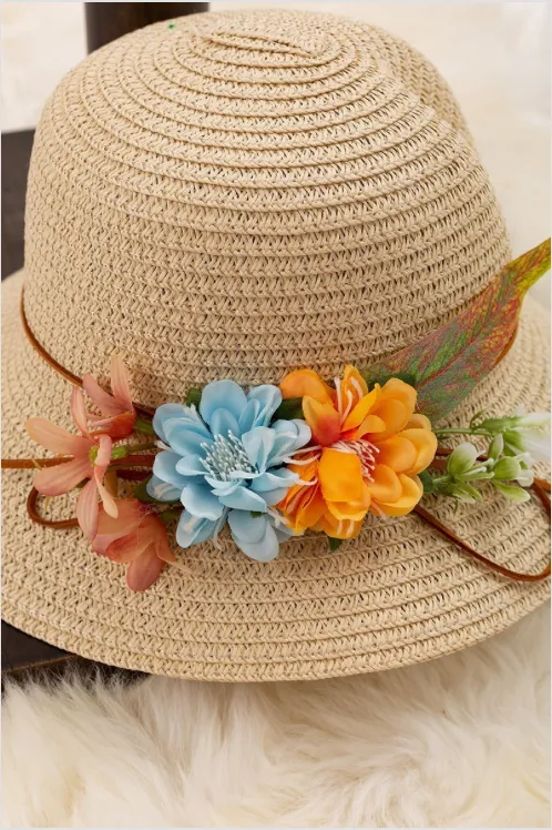 Summer Ivory Straw Hat and Bag Set