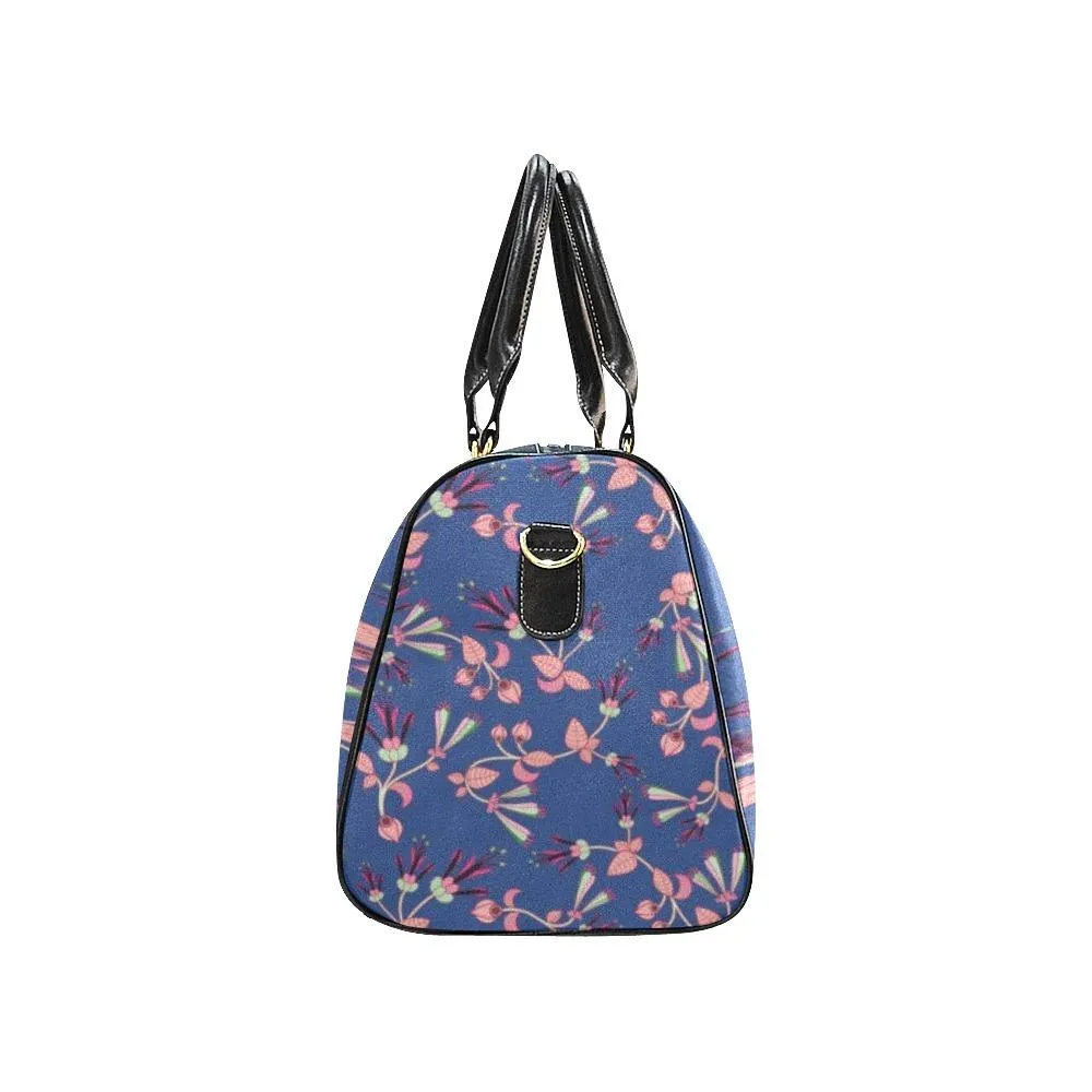 Swift Floral Peach Blue Waterproof Travel Bag/Small