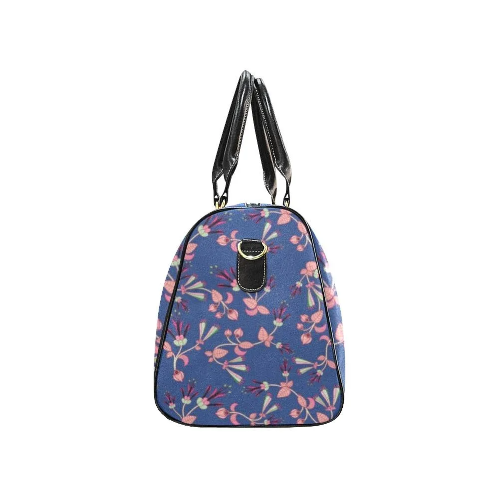 Swift Floral Peach Blue Waterproof Travel Bag/Small