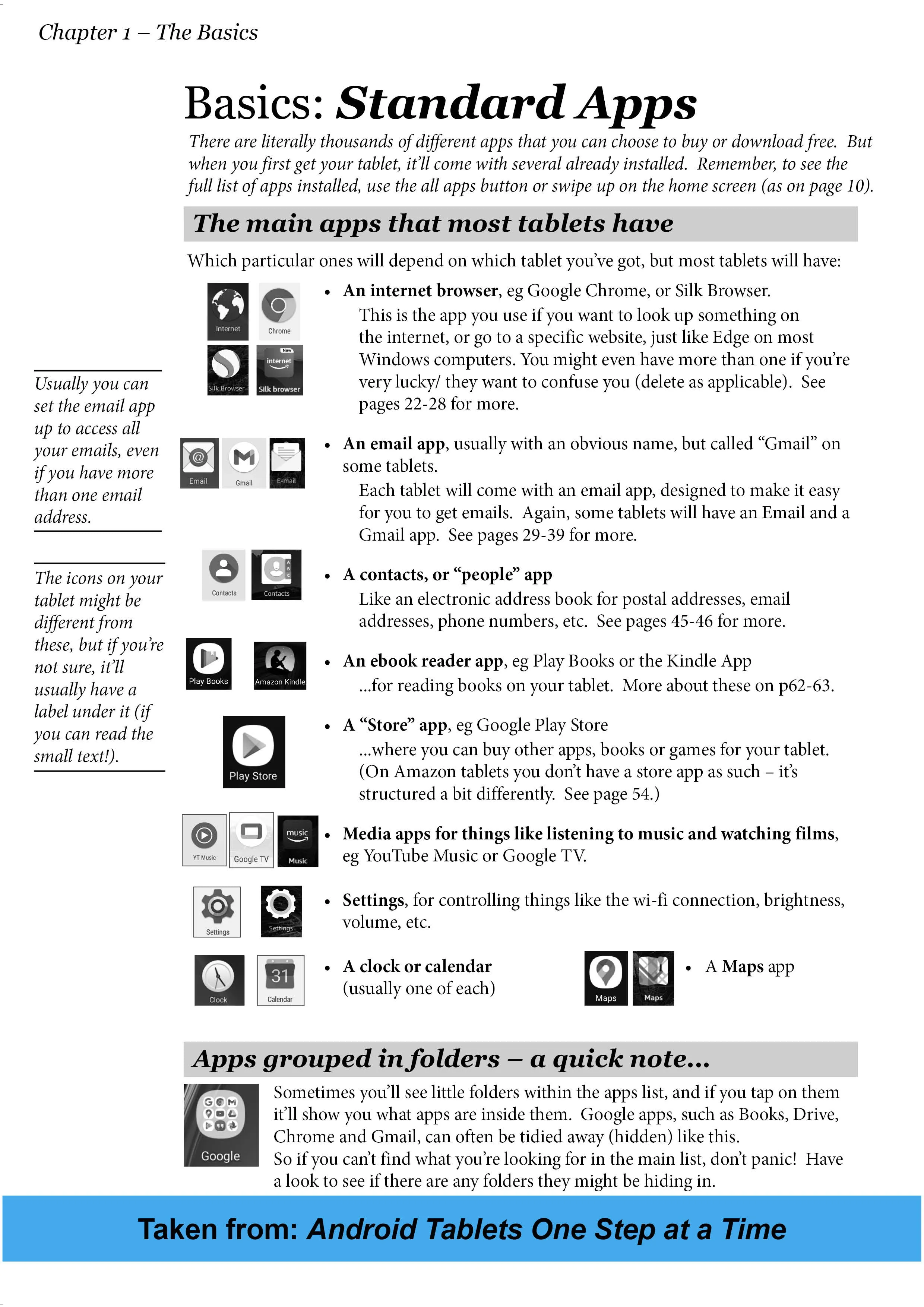 Tablets One Step at a Time (iPad & Android Tablets)