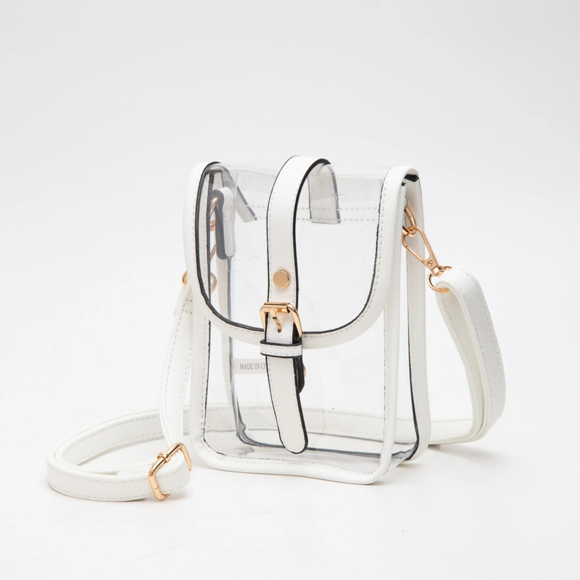 TG10608 Game Day Clear Buckle Strap Mini Crossbody Bag