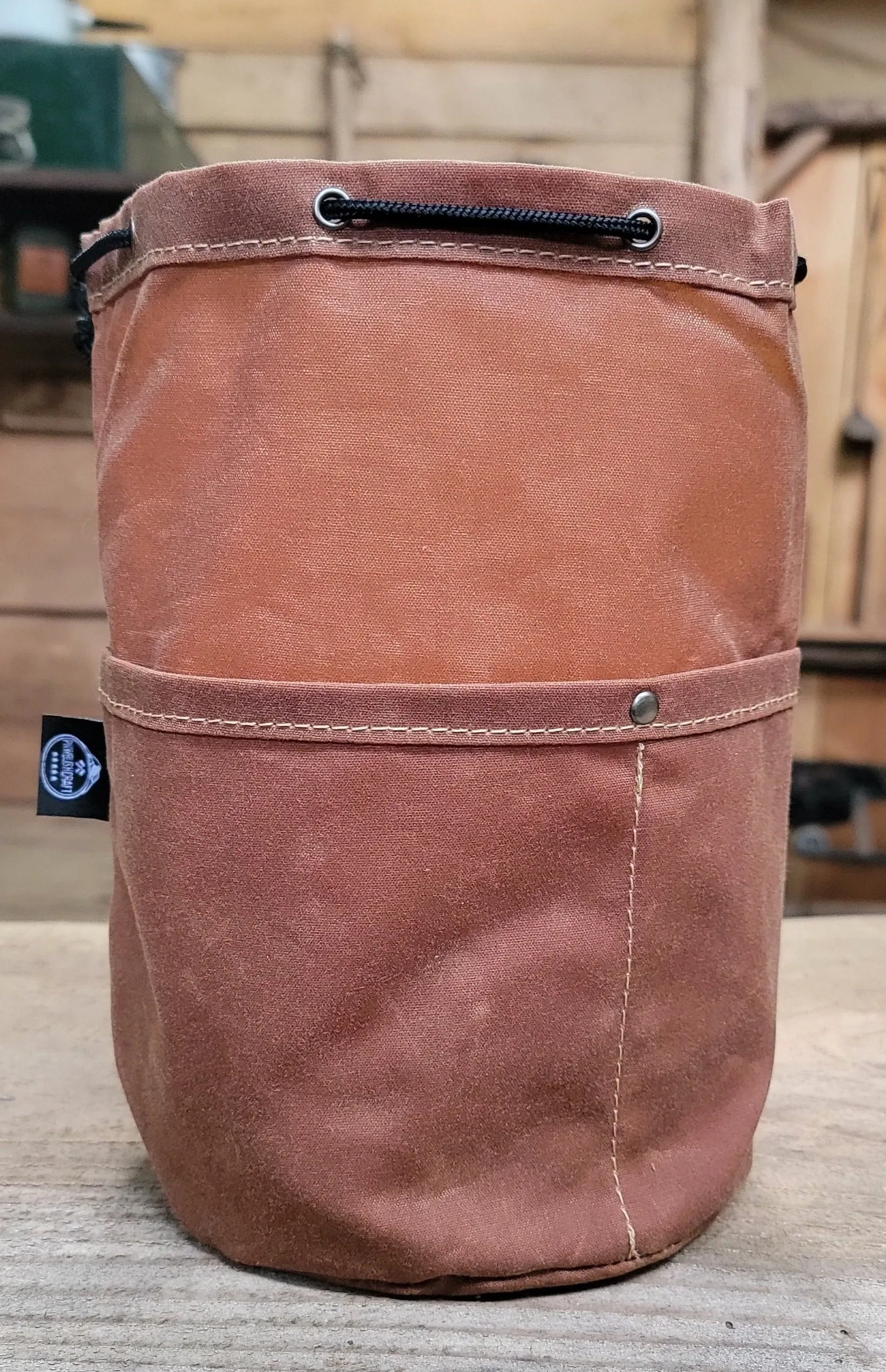 The Cedar Bucket Bag with Outside pockets Available in 5 sizes Perfect for Organizing Your Kit