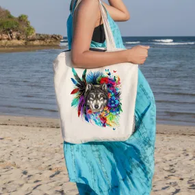 The Original Wolf Spirit Beach Tote