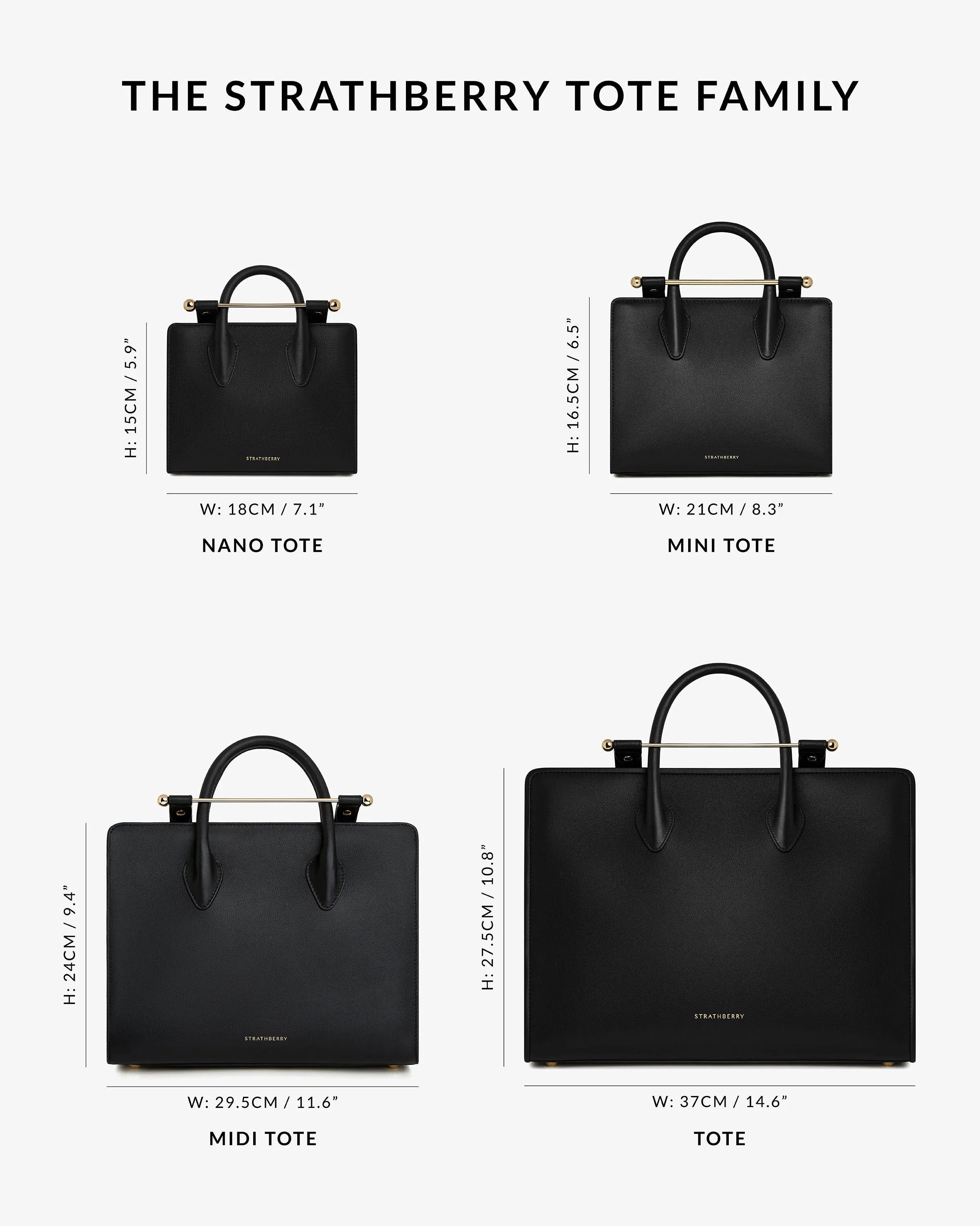 The Strathberry Tote - Black