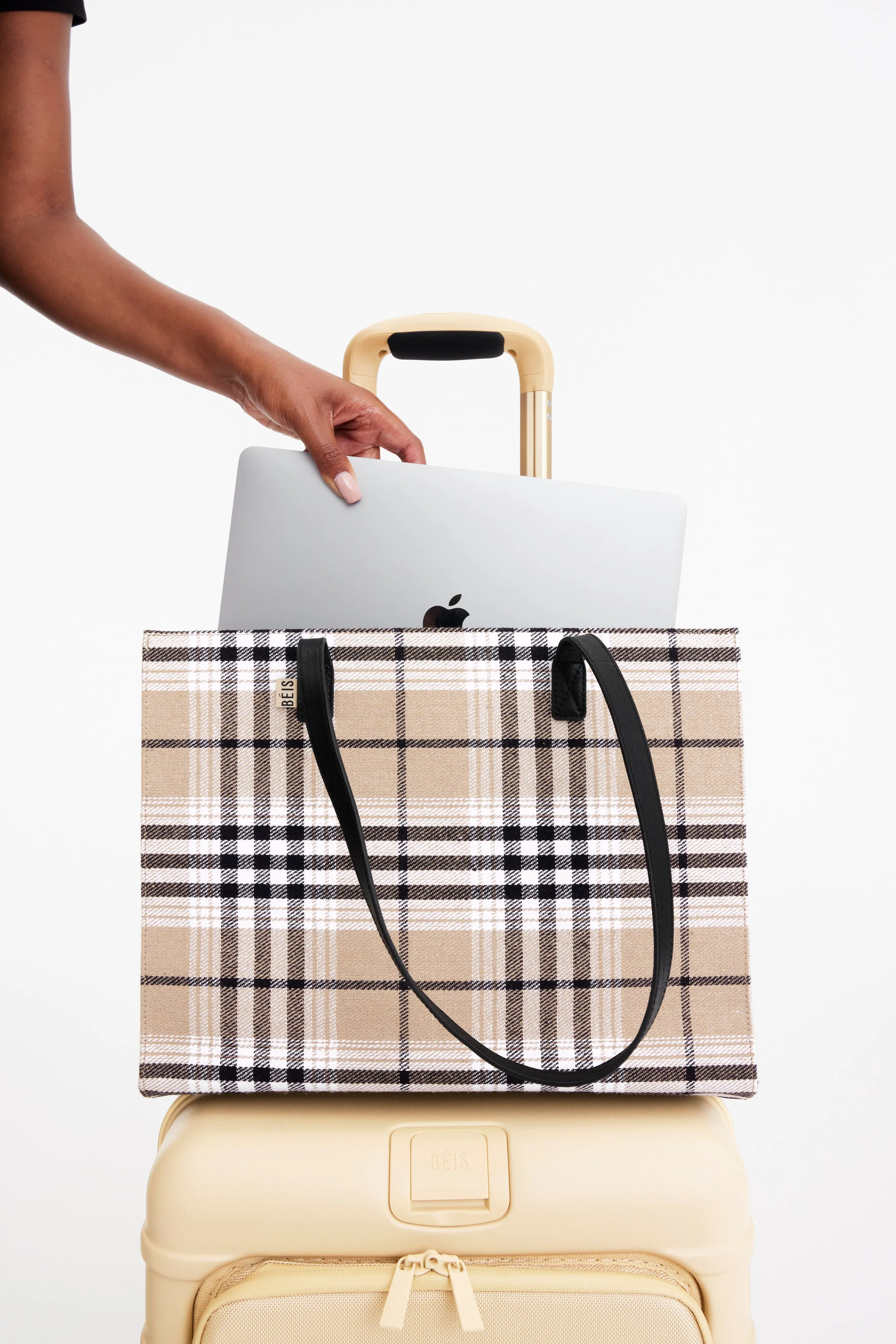 The Work Tote in Plaid