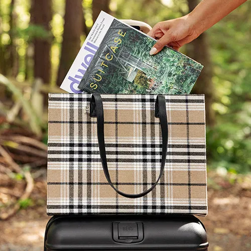 The Work Tote in Plaid