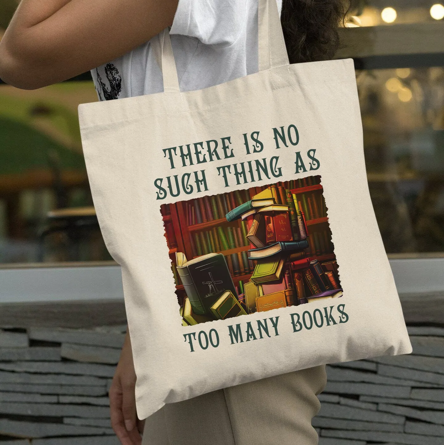 There Is No Such Thing As Too Many Books Book Lovers Gift TBW87