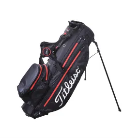 TITLEIST Players 4  StaDry Stand Bag (Black/Black/Red)