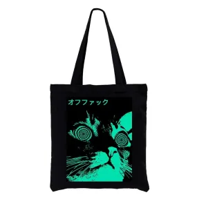 Tokyo-Tiger Cool Cat Japanese Tote Bag