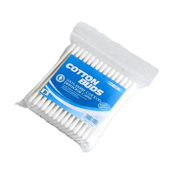 TOP TIP COTTON BUDS 100PCS POUCH T100ZB